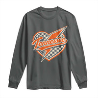 Vintage Tennessee Long Sleeve Shirt Checkered Heart Love TN Orange US State