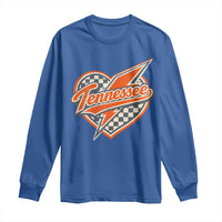 Vintage Tennessee Long Sleeve Shirt Checkered Heart Love TN Orange US State