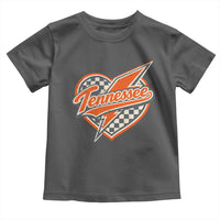 Vintage Tennessee Toddler T Shirt Checkered Heart Love TN Orange US State