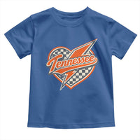 Vintage Tennessee Toddler T Shirt Checkered Heart Love TN Orange US State