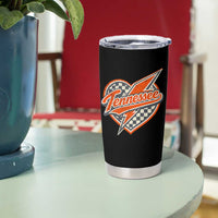 Vintage Tennessee Tumbler Cup Checkered Heart Love TN Orange US State