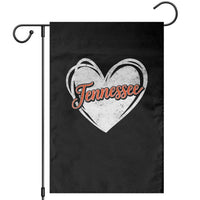 Vintage Tennessee Garden Flag Heart Graphic TN Orange US State