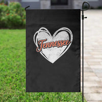 Vintage Tennessee Garden Flag Heart Graphic TN Orange US State