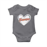 Vintage Tennessee Baby Onesie Heart Graphic TN Orange US State