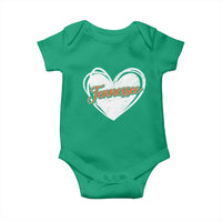 Vintage Tennessee Baby Onesie Heart Graphic TN Orange US State