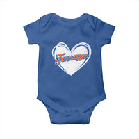 Vintage Tennessee Baby Onesie Heart Graphic TN Orange US State