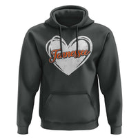 Vintage Tennessee Hoodie Heart Graphic TN Orange US State