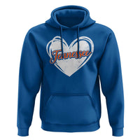 Vintage Tennessee Hoodie Heart Graphic TN Orange US State