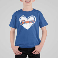 Vintage Tennessee T Shirt For Kid Heart Graphic TN Orange US State
