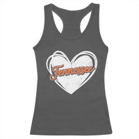 Vintage Tennessee Racerback Tank Top Heart Graphic TN Orange US State