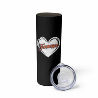 Vintage Tennessee Skinny Tumbler Heart Graphic TN Orange US State