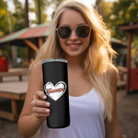 Vintage Tennessee Skinny Tumbler Heart Graphic TN Orange US State