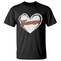Vintage Tennessee T Shirt Heart Graphic TN Orange US State