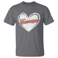 Vintage Tennessee T Shirt Heart Graphic TN Orange US State