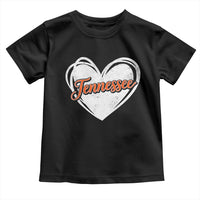 Vintage Tennessee Toddler T Shirt Heart Graphic TN Orange US State