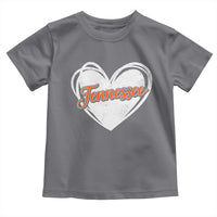 Vintage Tennessee Toddler T Shirt Heart Graphic TN Orange US State