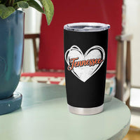 Vintage Tennessee Tumbler Cup Heart Graphic TN Orange US State