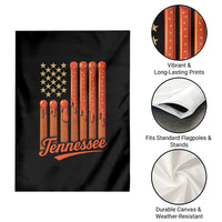 Vintage Tennessee Garden Flag Orange Dripping Flag Vintage State Pride Sports Fan Patriotic