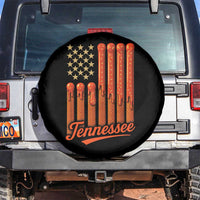 Vintage Tennessee Spare Tire Cover Orange Dripping Flag Vintage State Pride Sports Fan Patriotic