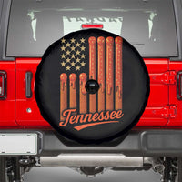 Vintage Tennessee Spare Tire Cover Orange Dripping Flag Vintage State Pride Sports Fan Patriotic