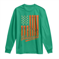 Vintage Tennessee Long Sleeve Shirt Orange Dripping Flag Vintage State Pride Sports Fan Patriotic