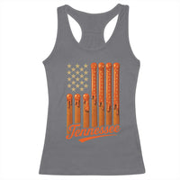 Vintage Tennessee Racerback Tank Top Orange Dripping Flag Vintage State Pride Sports Fan Patriotic