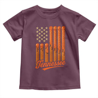 Vintage Tennessee Toddler T Shirt Orange Dripping Flag Vintage State Pride Sports Fan Patriotic