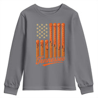 Vintage Tennessee Youth Sweatshirt Orange Dripping Flag Vintage State Pride Sports Fan Patriotic
