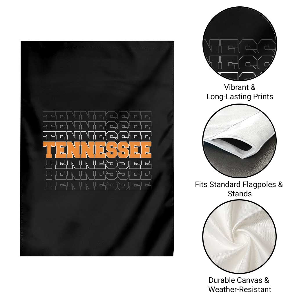Vintage Tennessee Garden Flag Throwback Design Classic TN Orange US State