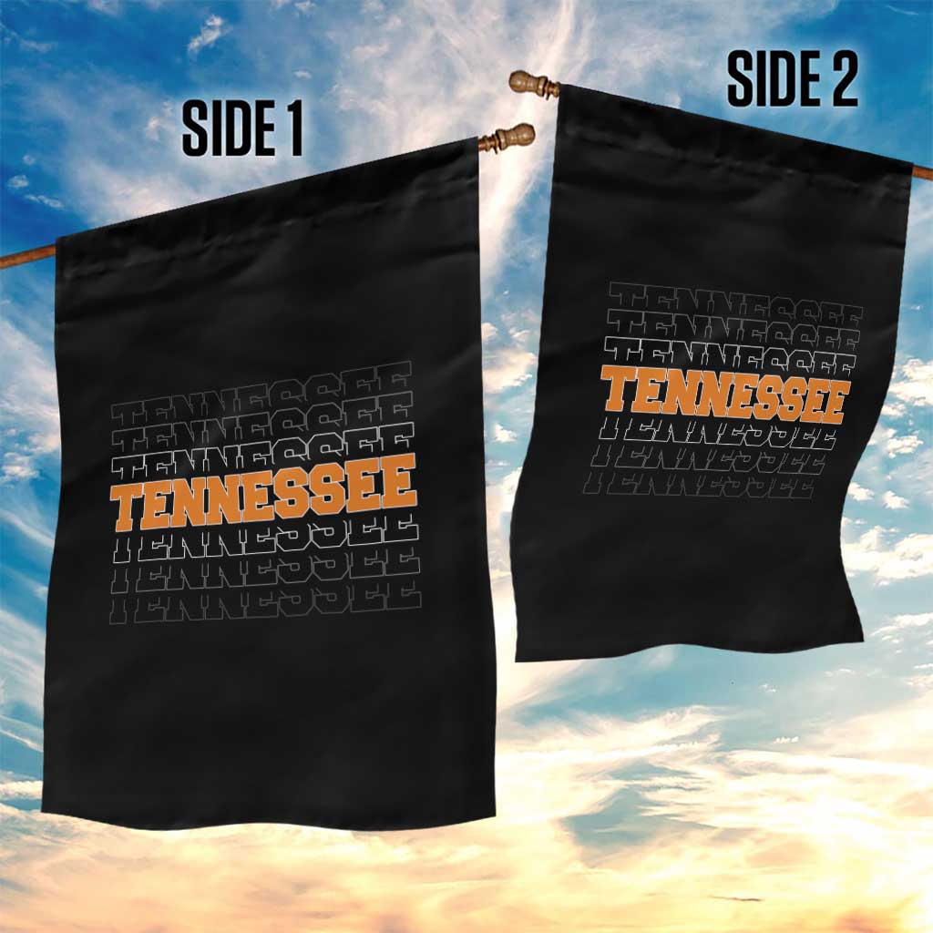 Vintage Tennessee Garden Flag Throwback Design Classic TN Orange US State