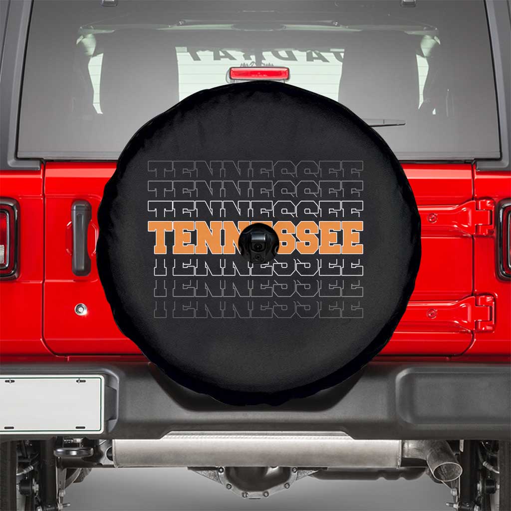 Vintage Tennessee Spare Tire Cover Throwback Design Classic TN Orange US State