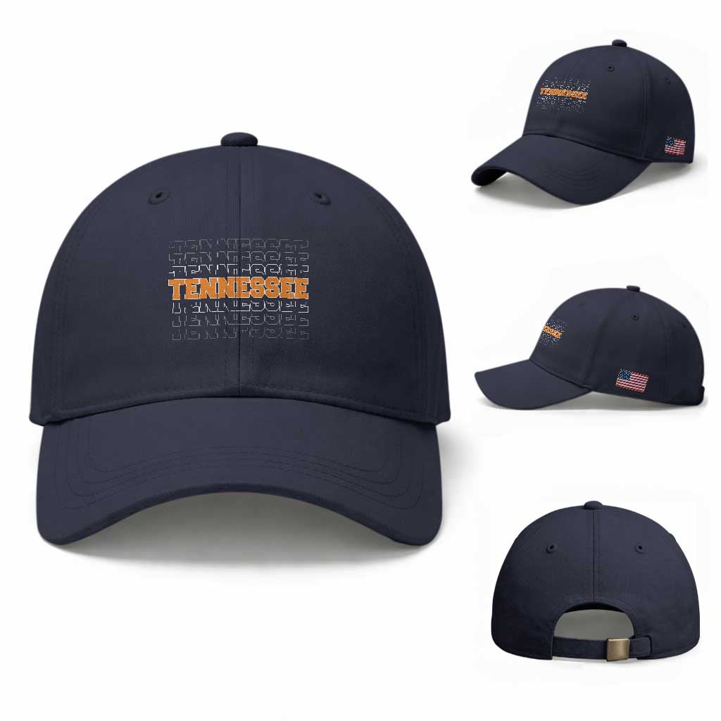 Vintage Tennessee Baseball Cap Throwback Design Classic TN Orange US State