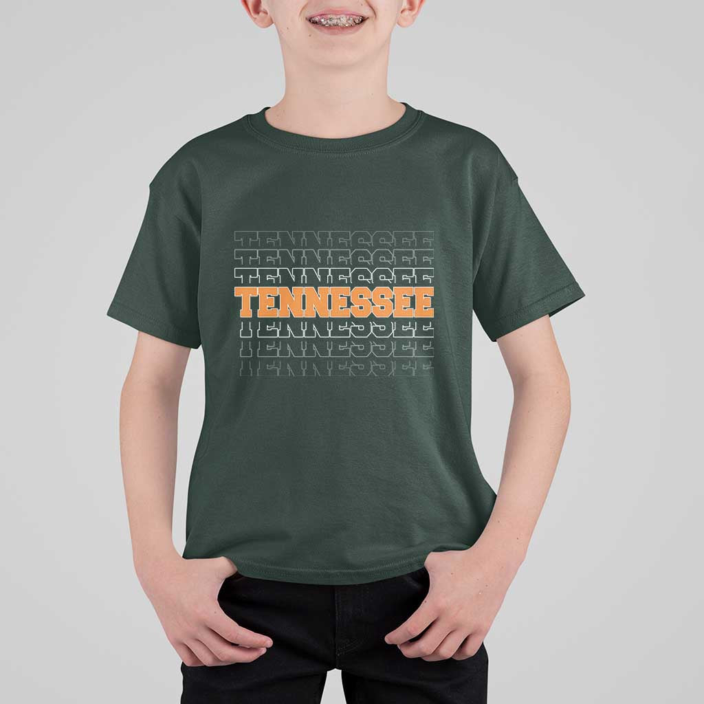 Vintage Tennessee T Shirt For Kid Throwback Design Classic TN Orange US State