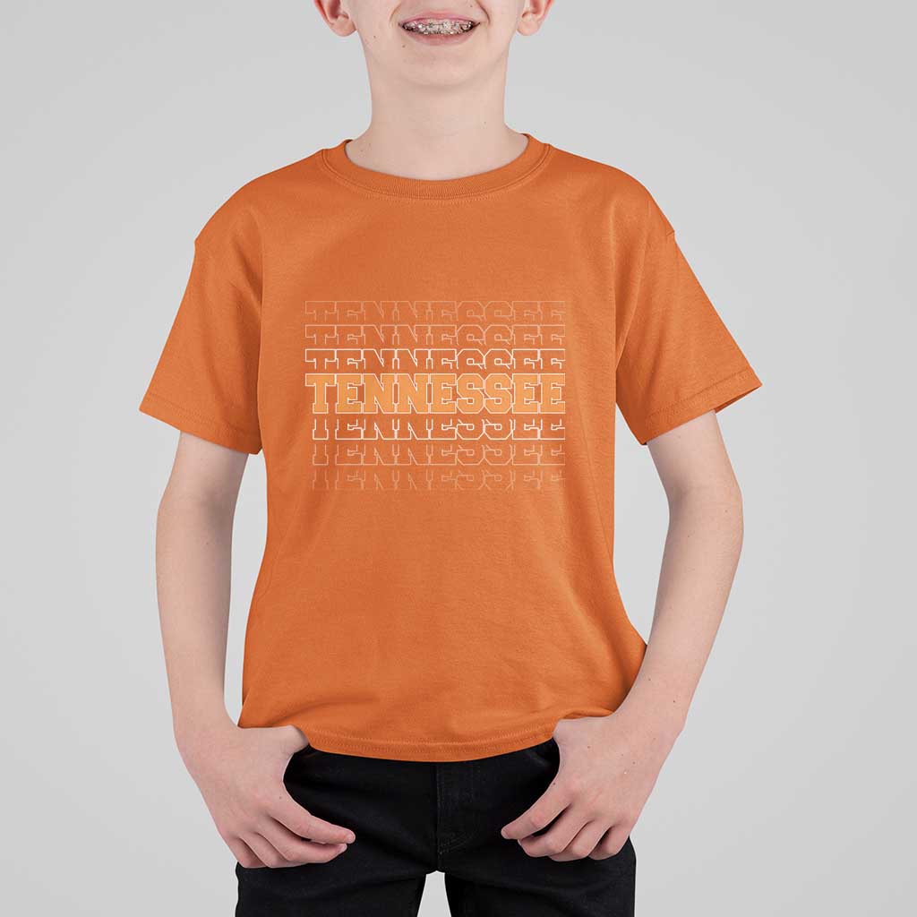 Vintage Tennessee T Shirt For Kid Throwback Design Classic TN Orange US State