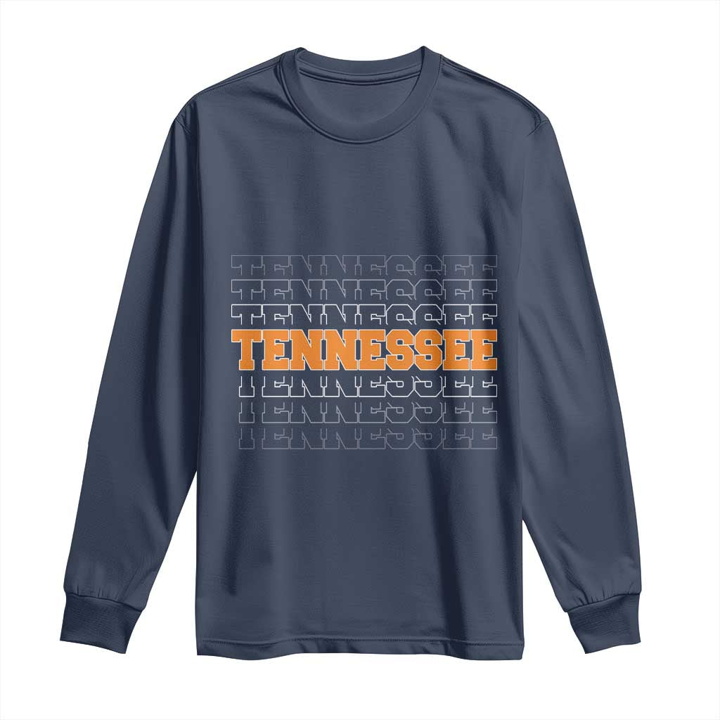 Vintage Tennessee Long Sleeve Shirt Throwback Design Classic TN Orange US State