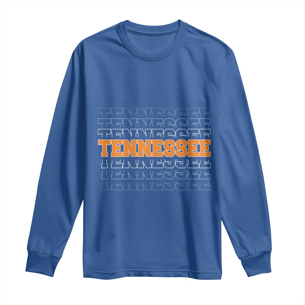 Vintage Tennessee Long Sleeve Shirt Throwback Design Classic TN Orange US State
