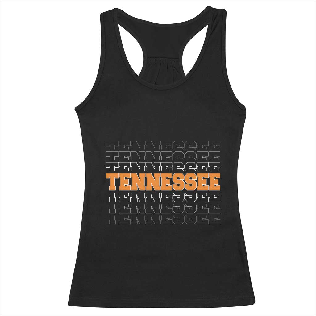 Vintage Tennessee Racerback Tank Top Throwback Design Classic TN Orange US State