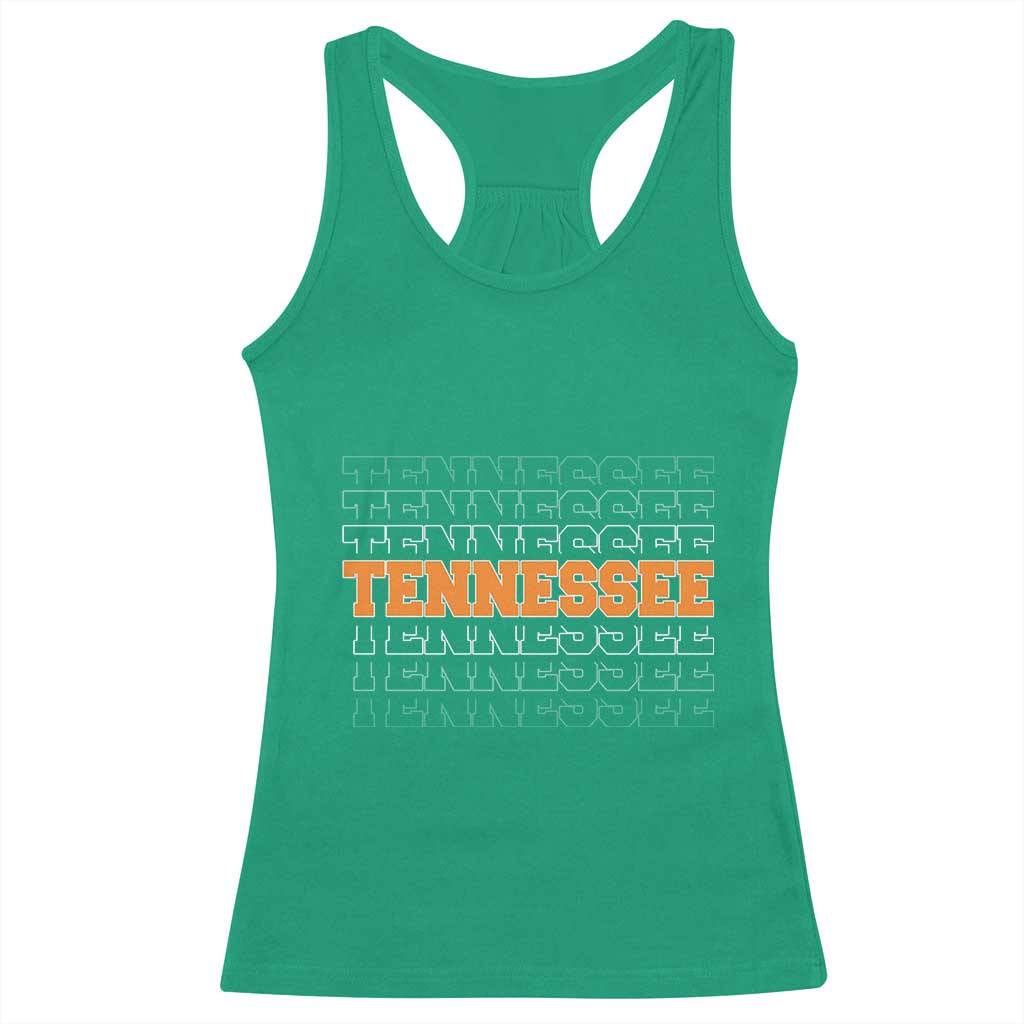 Vintage Tennessee Racerback Tank Top Throwback Design Classic TN Orange US State