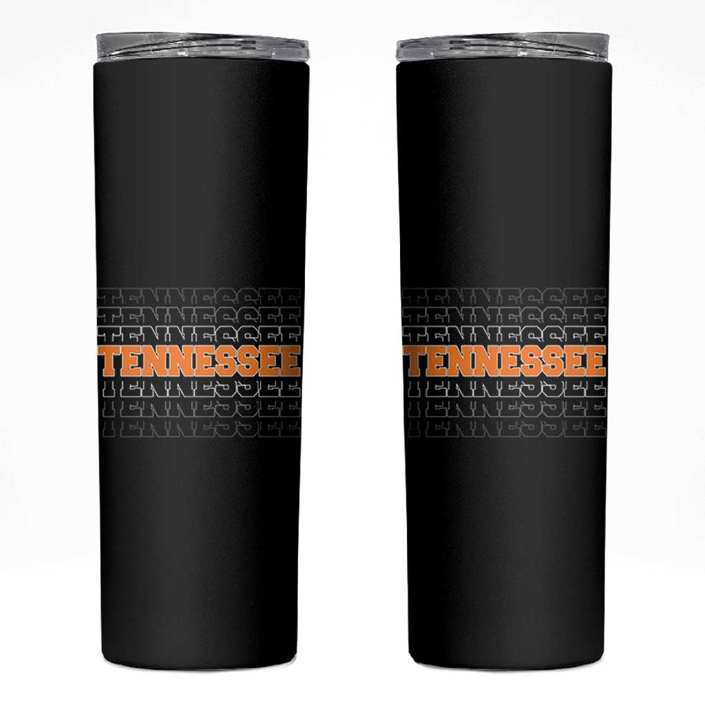 Vintage Tennessee Skinny Tumbler Throwback Design Classic TN Orange US State