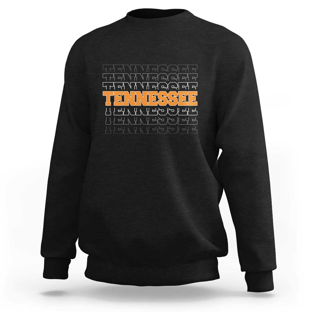 Vintage Tennessee Sweatshirt Throwback Design Classic TN Orange US State