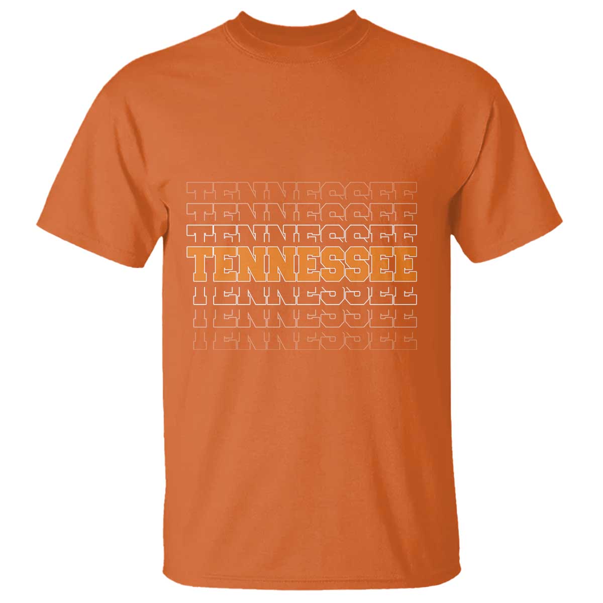 Vintage Tennessee T Shirt Throwback Design Classic TN Orange US State