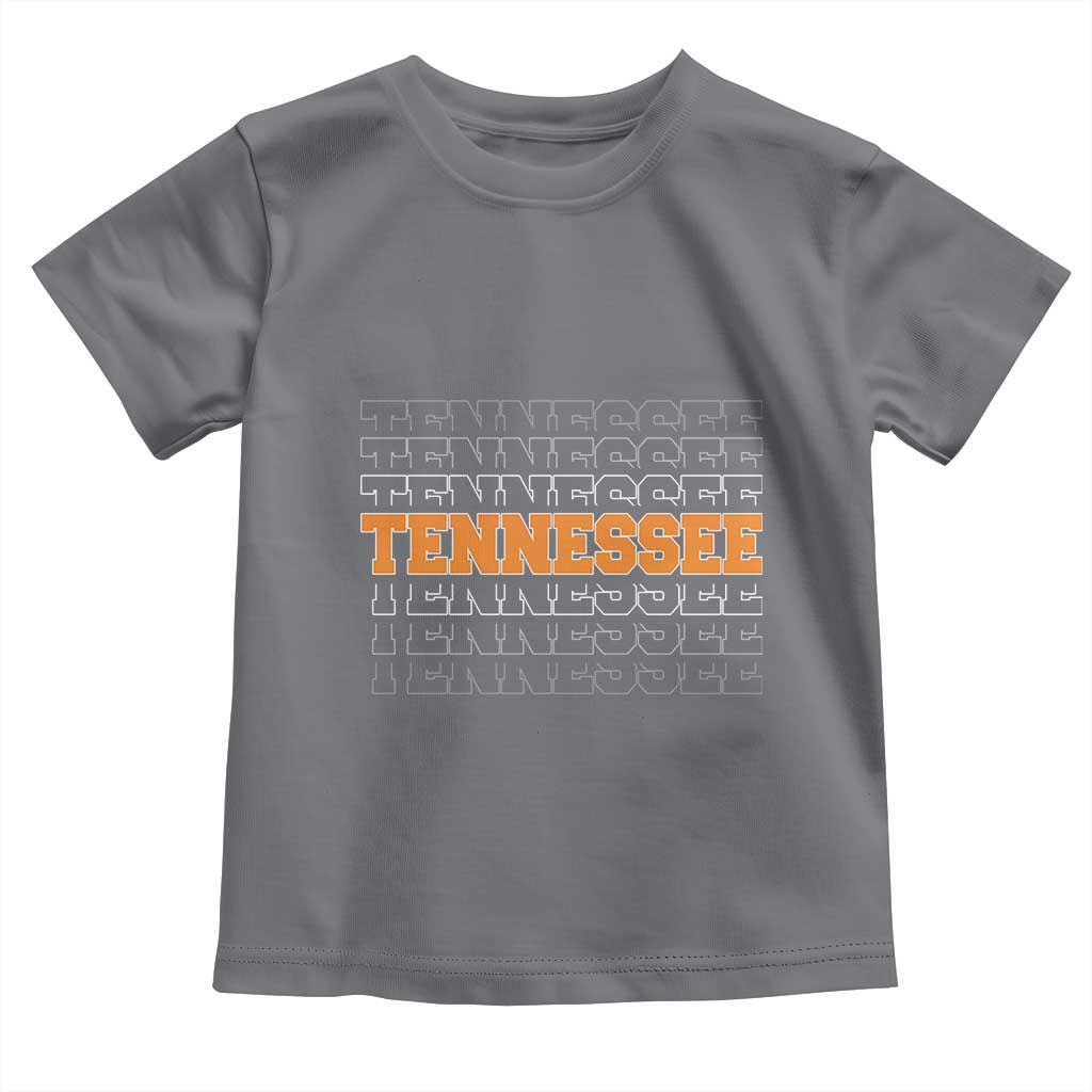 Vintage Tennessee Toddler T Shirt Throwback Design Classic TN Orange US State