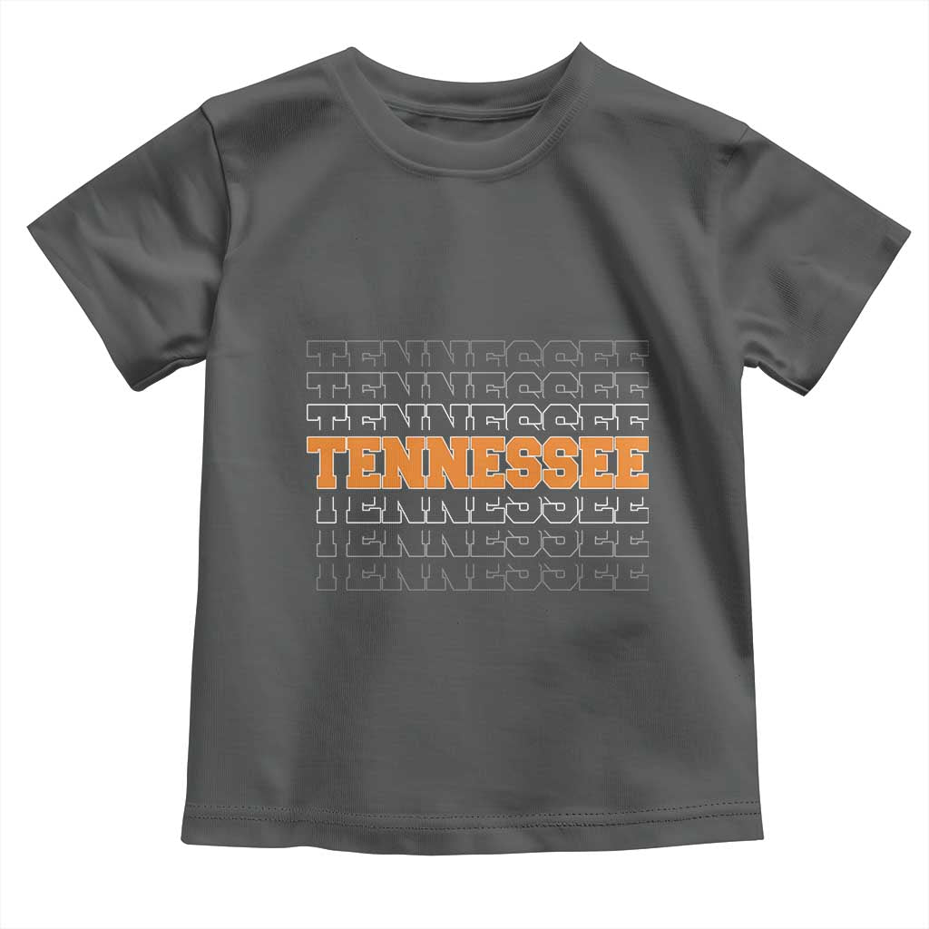 Vintage Tennessee Toddler T Shirt Throwback Design Classic TN Orange US State