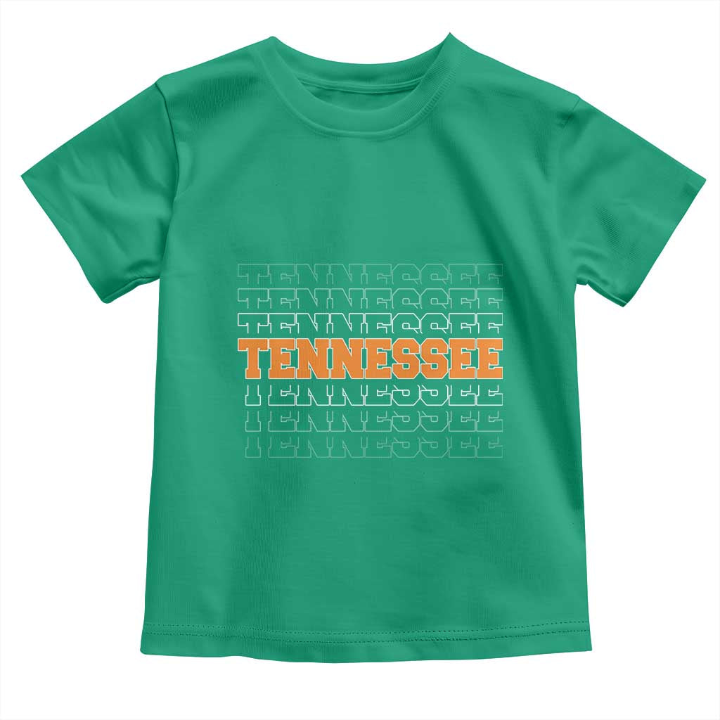 Vintage Tennessee Toddler T Shirt Throwback Design Classic TN Orange US State