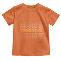 Vintage Tennessee Toddler T Shirt Throwback Design Classic TN Orange US State