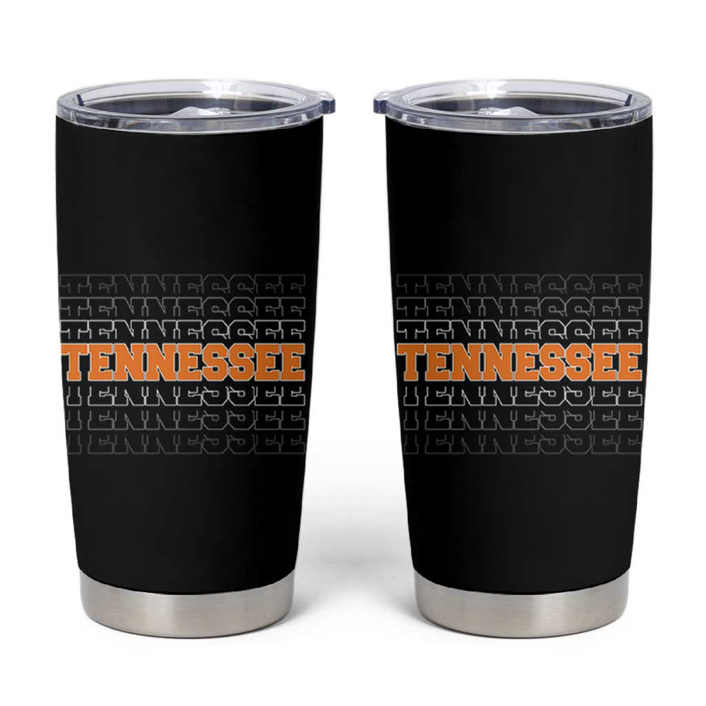 Vintage Tennessee Tumbler Cup Throwback Design Classic TN Orange US State