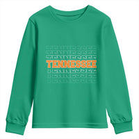 Vintage Tennessee Youth Sweatshirt Throwback Design Classic TN Orange US State