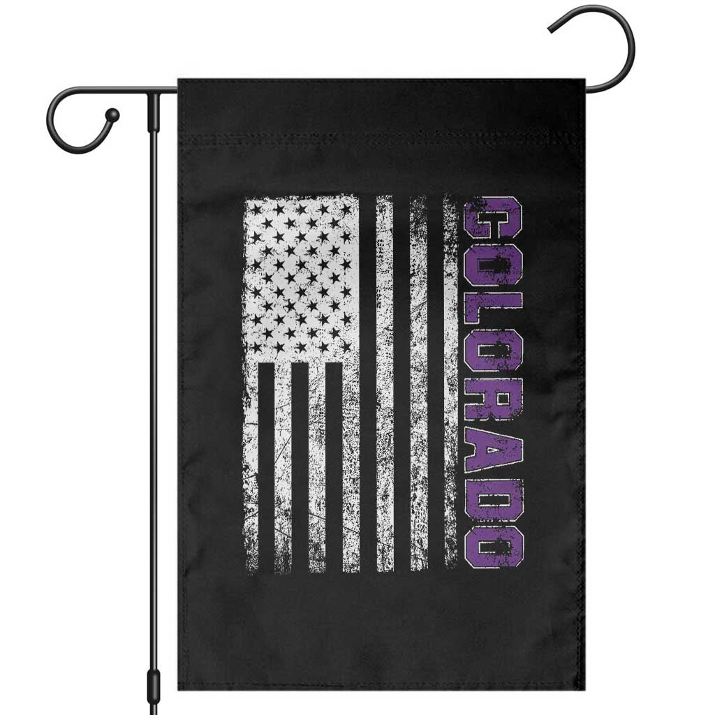 Vintage Colorado Garden Flag Retro Vintage Rocky Mountains USA Flag Patriotic US State