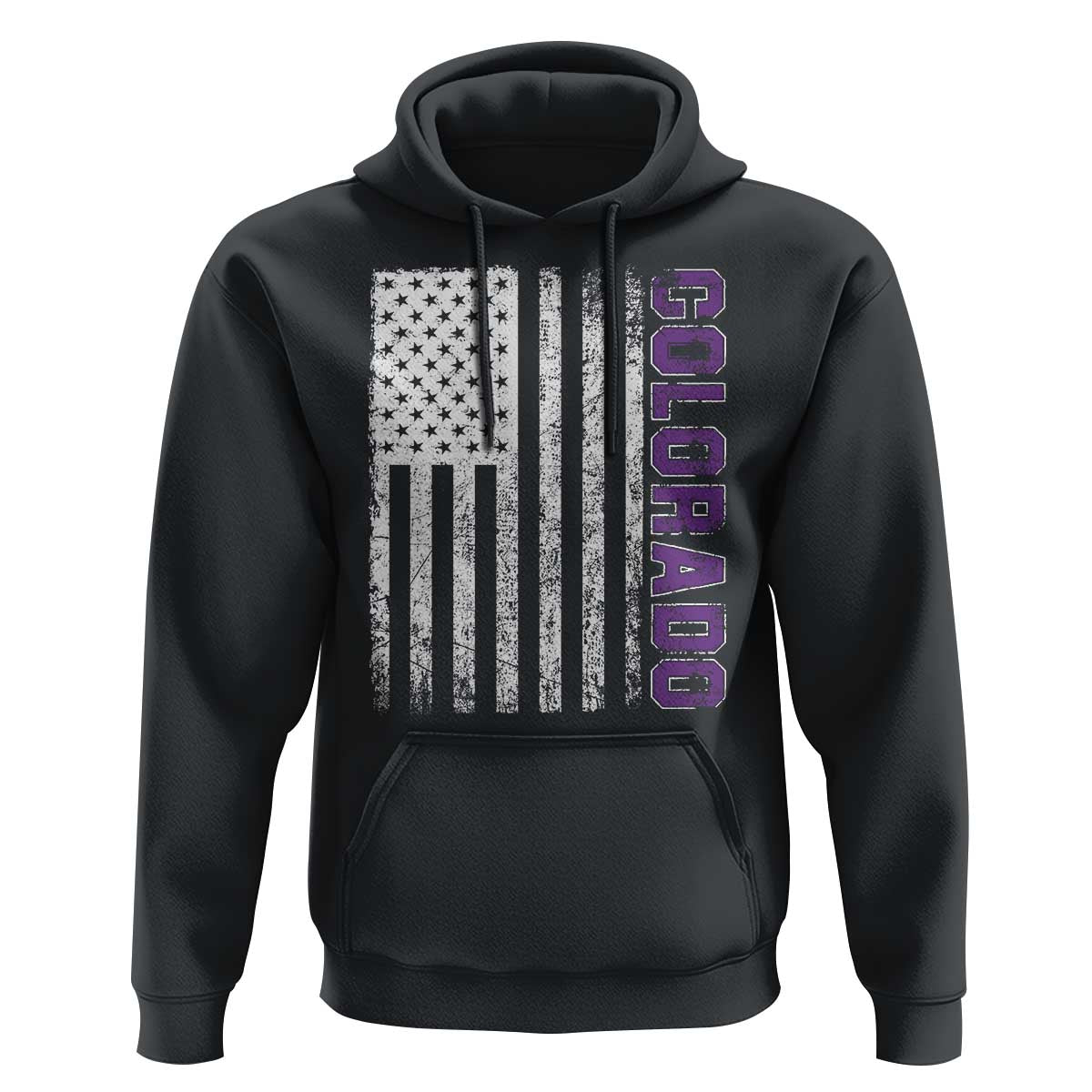 Vintage Colorado Hoodie Retro Vintage Rocky Mountains USA Flag Patriotic US State