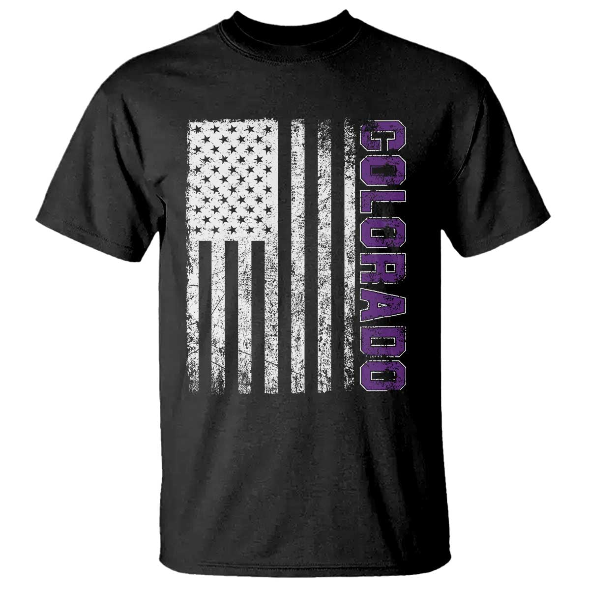 Vintage Colorado T Shirt Retro Vintage Rocky Mountains USA Flag Patriotic US State